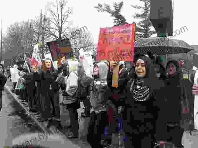 A Group Of People Protesting Against Censorship Garden Of Broken Statues: Exploring Censorship In Russia