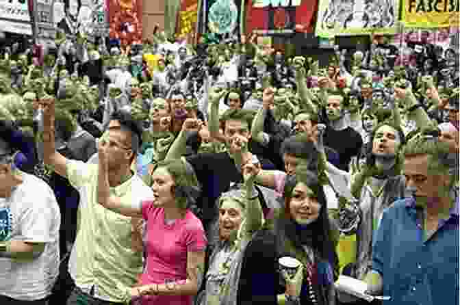 A Group Of People Singing The Internationale At A Rally. Museums Of The Commons: L Internationale And The Crisis Of Europe