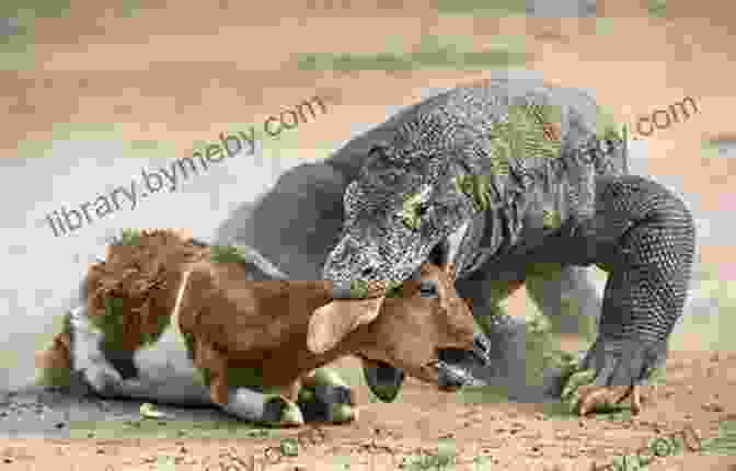 A Komodo Dragon Pursuing Its Prey, Showcasing Its Lightning Fast Speed And Agility Komodo Dragons: Junior Field Guide