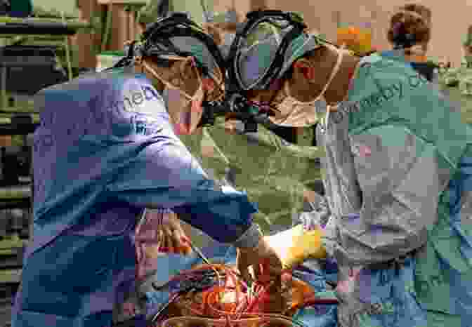 A Photo Of A Surgeon Performing A Heart Transplant On A Young Girl. A Hypoplastic Congenitally Defective Transplanted Tale