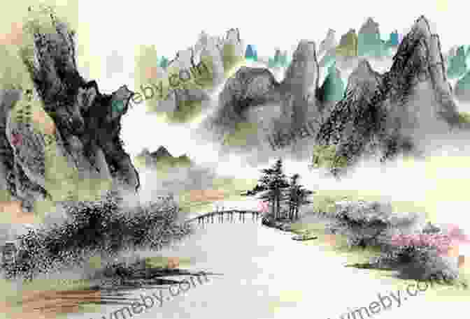 A Serene Chinese Landscape Painting Depicting Mountains, Rivers, And A Solitary Figure In Contemplation Album Of Painting And Calligraphy: Volume Ii