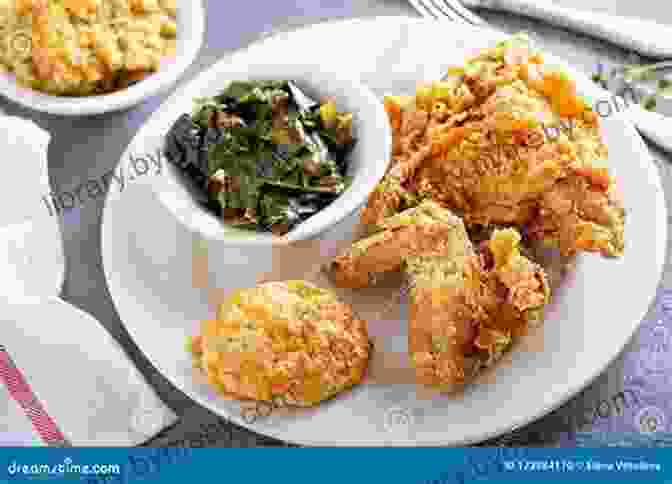 A Tantalizing Spread Of Southern Dishes, Including Fried Chicken, Biscuits, Collard Greens, And Pecan Pie. South Your Mouth: Tried True Southern Recipes