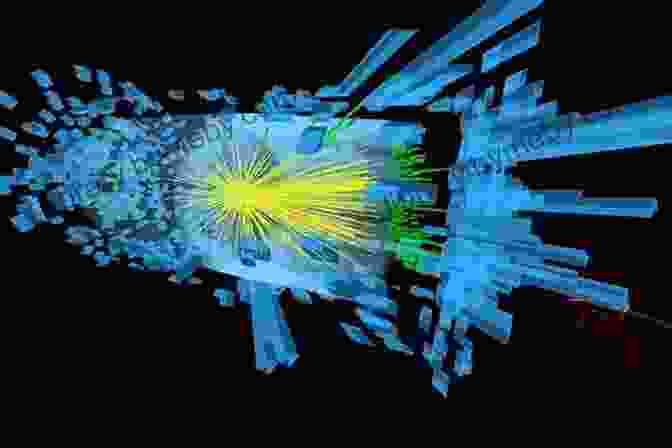 A Vibrant Collision Of Particles At The Large Hadron Collider, Revealing The Fundamental Building Blocks Of Matter Physics At The Large Hadron Collider