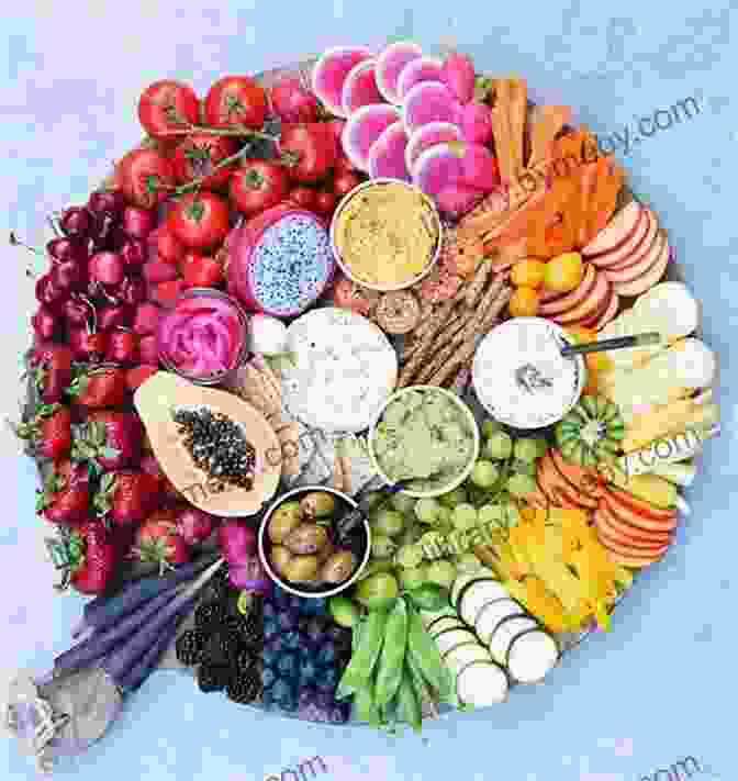 A Vibrant Photograph Of A Colorful Vegetable Platter Delicious Meal Vol 3