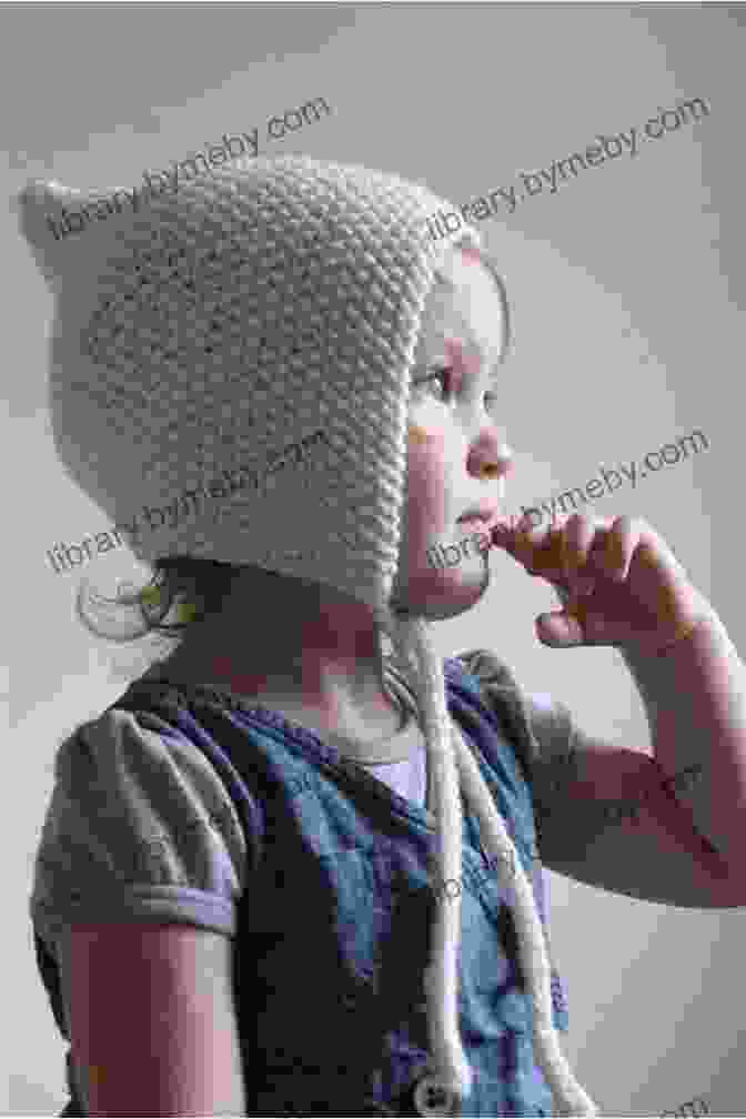 An Adorable Knitted Pixie Bonnet Displayed On A Wooden Surface, Showcasing Its Charming Details And Whimsical Design Classic Pixie Bonnet Knitting Pattern