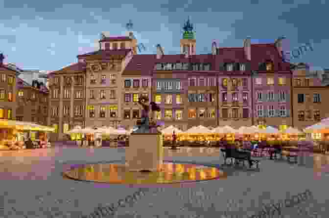 An Atmospheric Depiction Of Warsaw's Old Town Square, With Its Historic Buildings And Bustling Crowds, Painted In Warm, Earthy Tones. 57 Color Paintings Of Aleksander Gierymski