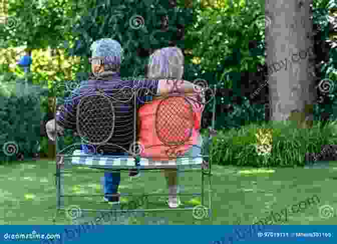 An Elderly Couple Sitting In Their Garden, Holding Hands And Sharing A Moment Of Quiet Companionship. Old Men Can T Wait Simon Gandolfi