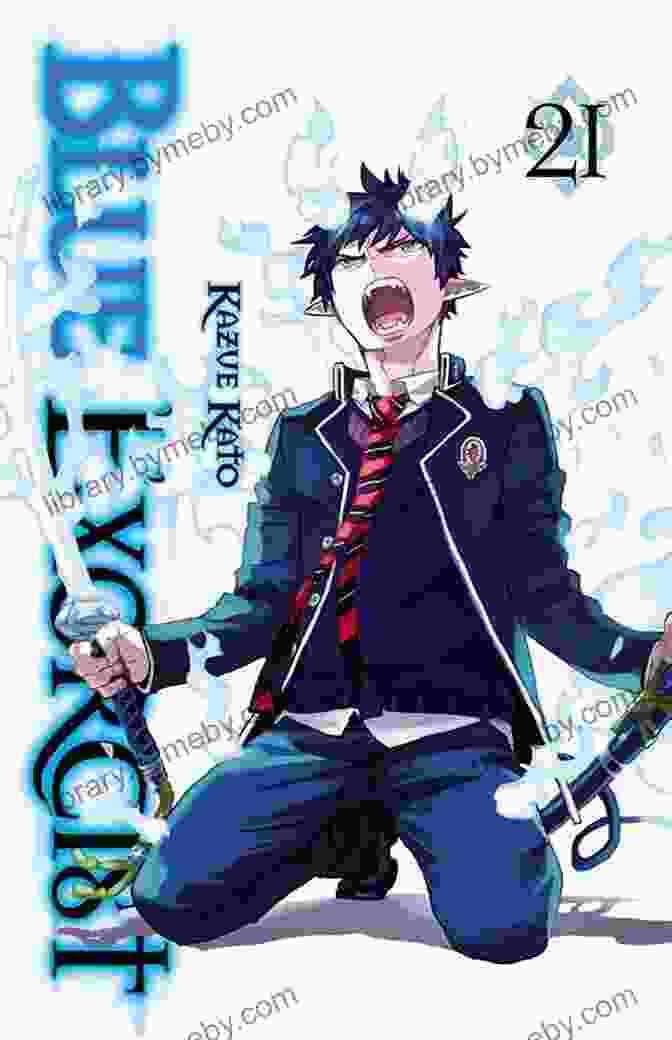 Blue Exorcist Volume 27 Cover Featuring Rin Okumura Wielding His Flaming Sword Blue Exorcist Vol 27