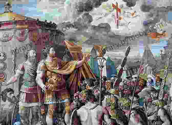 Constantine, The First Christian Emperor, Holding A Cross And Scepter Constantine The Great: A Life From Beginning To End (Roman Emperors)