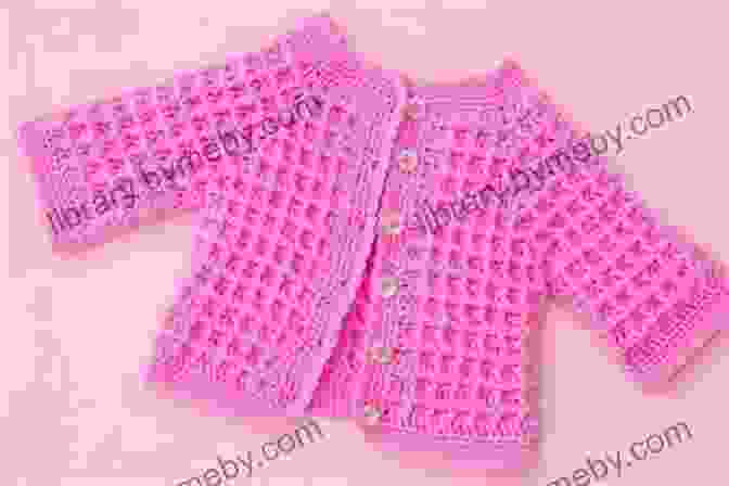 Crochet Baby Jacket In Pink Crochet Pattern CP2 Baby Boy Girl Jacket 0 3 3 6 6 9 9 12 Mth UK Terminology