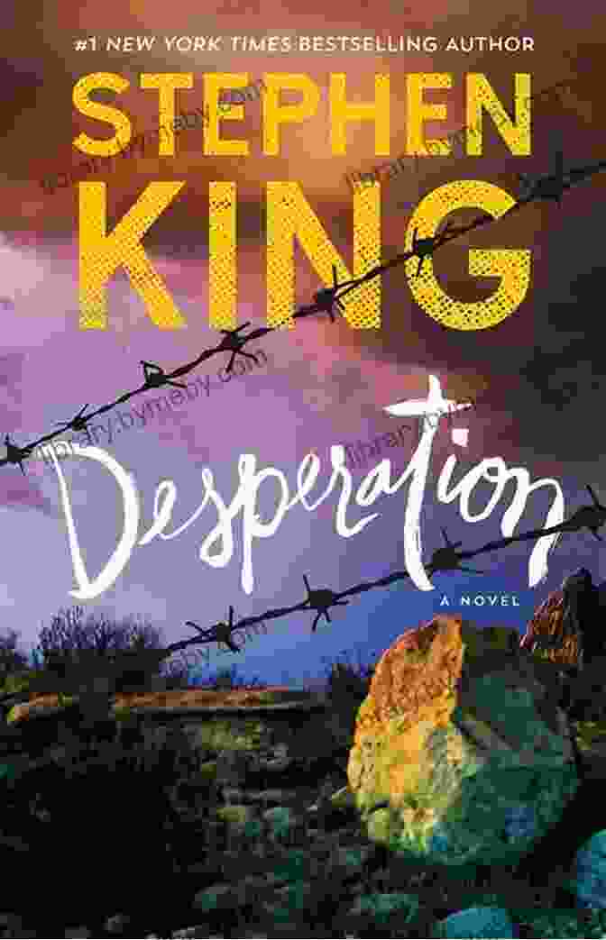 Desperation Novel By Stephen King Shadowy Figure Emerging From A Desolate Landscape Desperation: A Novel Stephen King