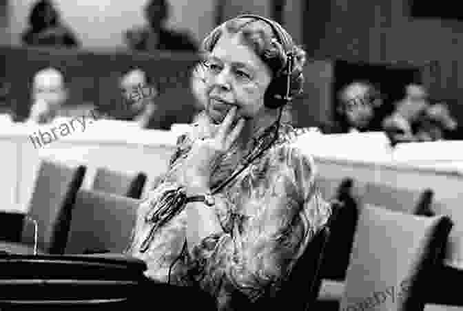 Eleanor Roosevelt Addressing The United Nations, Her Voice Filled With Passion And Conviction. Eleanor And Franklin: The Story Of Their Relationship Based On Eleanor Roosevelt S Private Papers