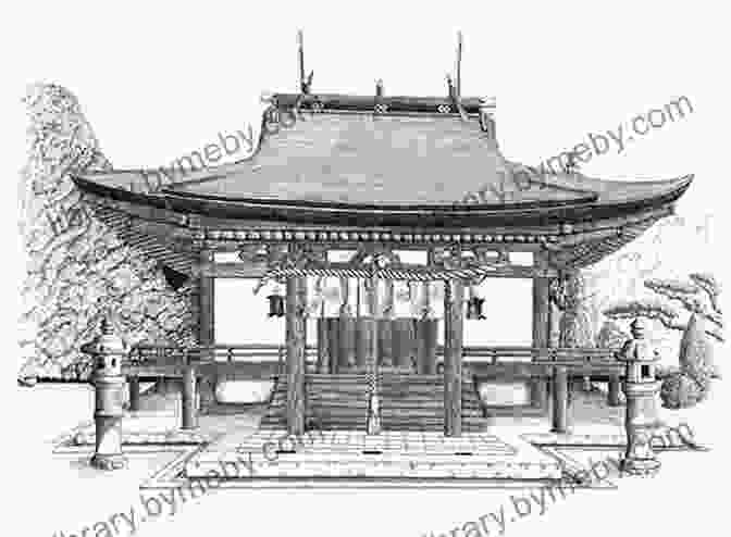 Kobayashi Sketching At A Japanese Temple Through Japan With Brush Ink