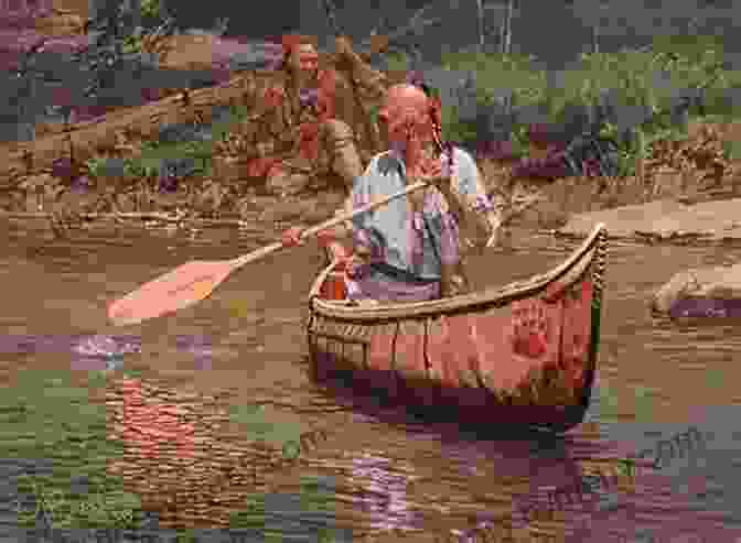 Native Americans Paddling A Canoe On The Potomac River The C O Canal Companion: A Journey Through Potomac History