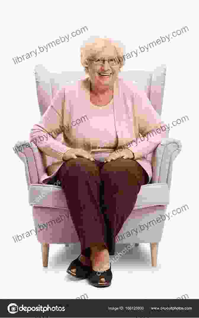 Portrait Of Elderly Woman Sitting In Armchair, Smiling With Dog On Lap A Pet For Petunia Paul Schmid