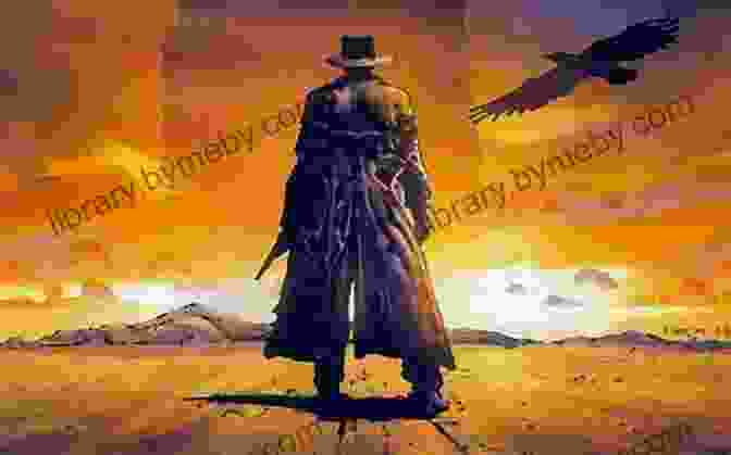 Roland Deschain, The Gunslinger, Standing Against A Backdrop Of The Dark Tower The Dark Tower VI: Song Of Susannah