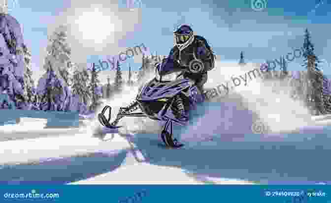 Snowmobiler Racing Through A Snow Covered Forest Confessions Of A Snowmobile Enthusiast