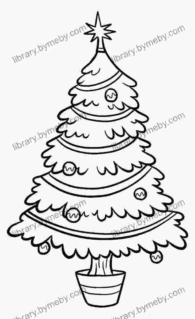 Step 1: Sketch The Outline Of The Christmas Tree Learn To Paint: Christmas Tree Scene