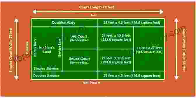 Tennis Court With Net And Lines HOW TO PLAY TENNIS: Complete Guide On How To Play And Win Tennis Game For Beginners