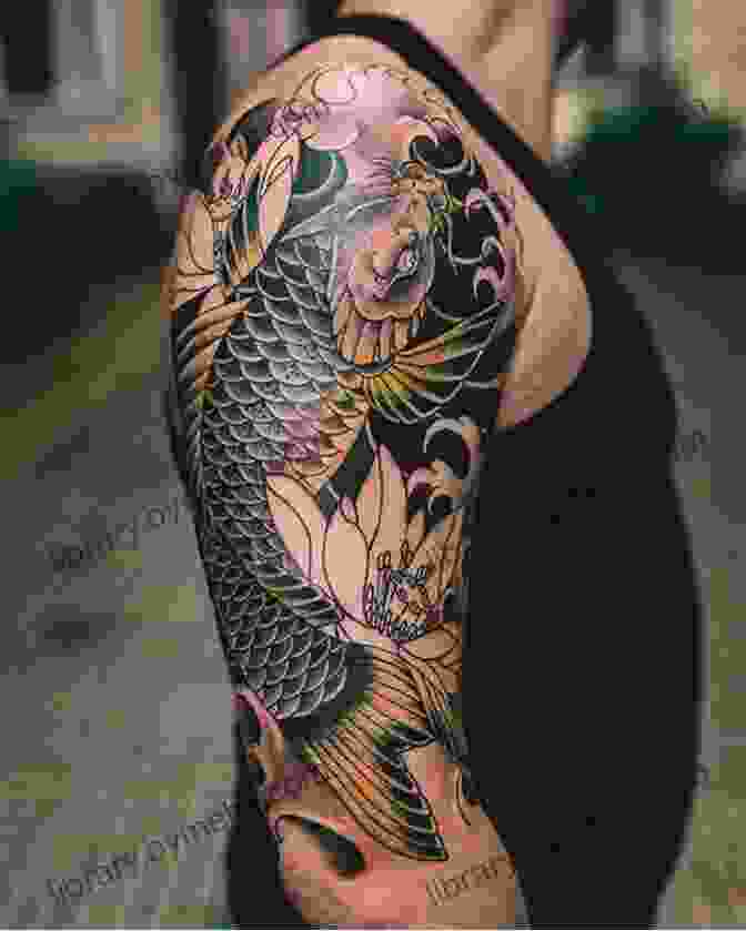 Traditional Japanese Tattoo Of A Koi Fish Tattoo Images: ART TATTOO ORIENTAL III: 120 Paintings Designs And Oriental Sketches (Planet Tattoo 4)