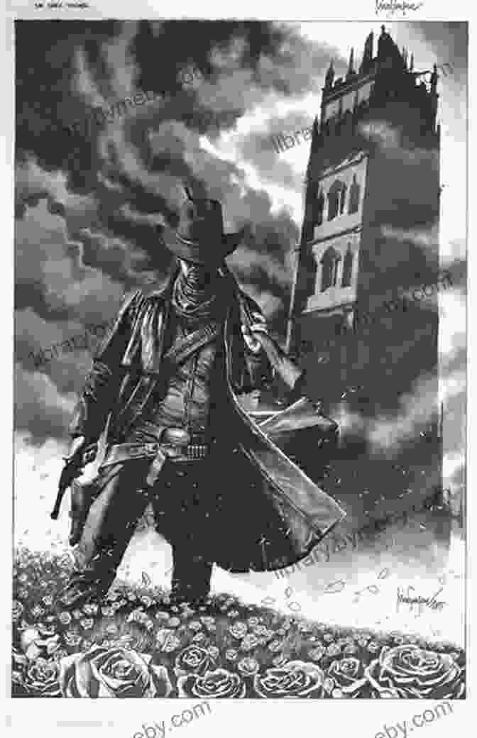 Treachery Book Cover, Featuring A Silhouette Of Roland Deschain Against A Dark And Ominous Backdrop. Treachery (Stephen King S The Dark Tower: Beginnings 3)