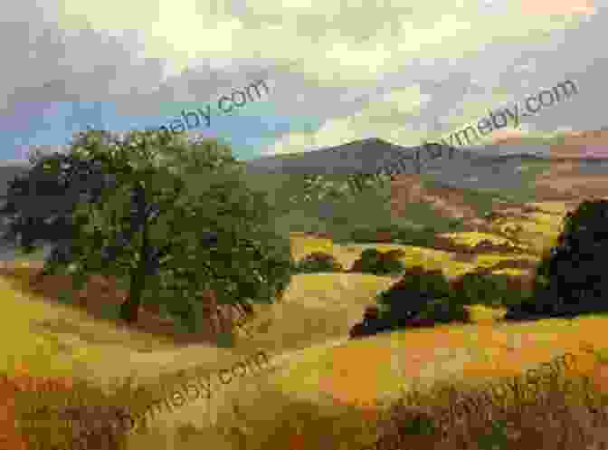 Vibrant Oil Painting Of A Stunning Landscape With Rolling Hills, Towering Mountains, And A Tranquil Lake OIL PAINTING SIMPLIFIED: A Simplified Guide To Learning How To Oil Paint Like A Pro